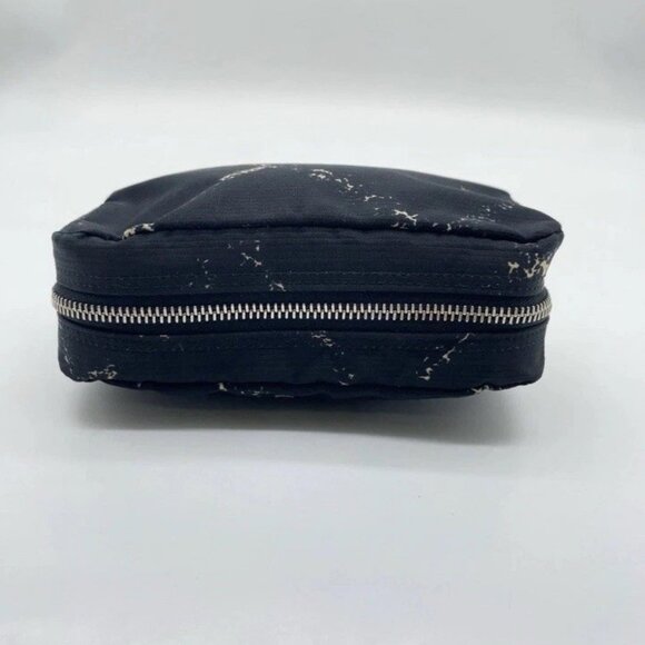 Auth Chanel Old Travel Line Nylon Black Accessory Pouch - Picture 5 of 12